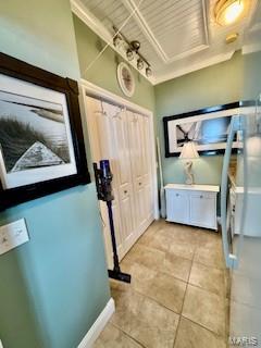 807B Wind Rivers Dr, Grafton, IL 62037 - doorway with light tile patterned floors