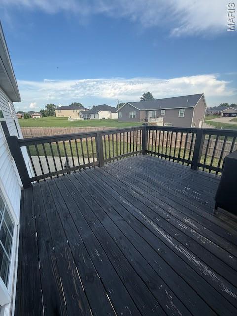 2519 Cortland Dr, Jackson, MO 63755 - wooden deck with a residential view