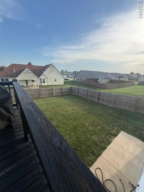 2519 Cortland Dr, Jackson, MO 63755 - fenced backyard featuring a residential view