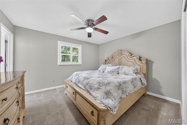 1002 Arlington Dr, Saint Charles, MO 63303 - bedroom with carpet floors and ceiling fan