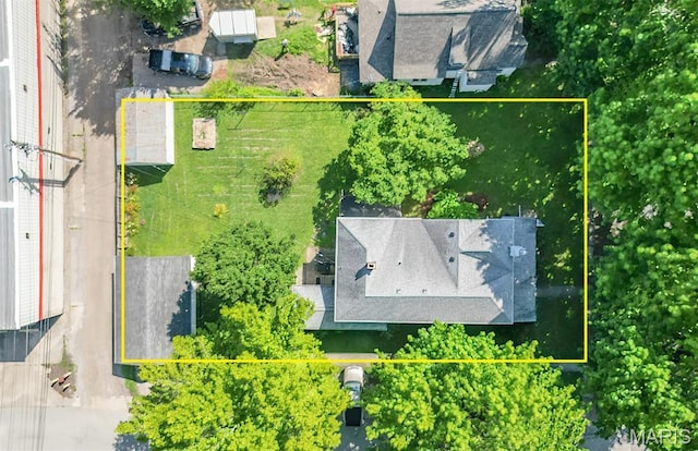 131 W James Blvd, St James, MO 65559 - aerial view of property's location featuring property parcel outlined