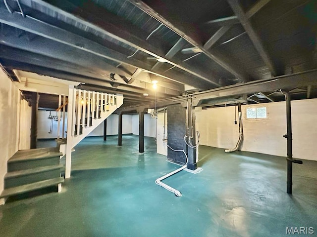 1604 Quendo Ave, Saint Louis, MO 63130 - below grade area with stairs