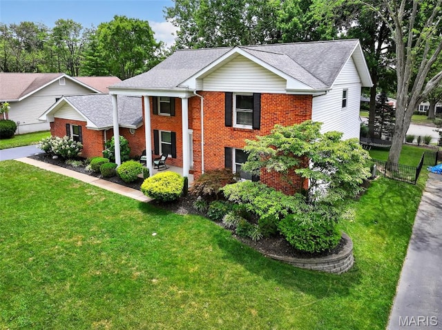 538 Kenilworth Ln, Ballwin, MO 63011 - greek revival inspired property featuring brick siding and a shingled roof