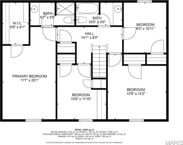 127 Hilltop Trl, Eureka, MO 63025 - view of floor plan / room layout