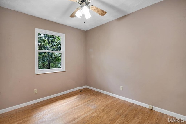 127 Hilltop Trl, Eureka, MO 63025 - unfurnished room featuring light wood finished floors and ceiling fan