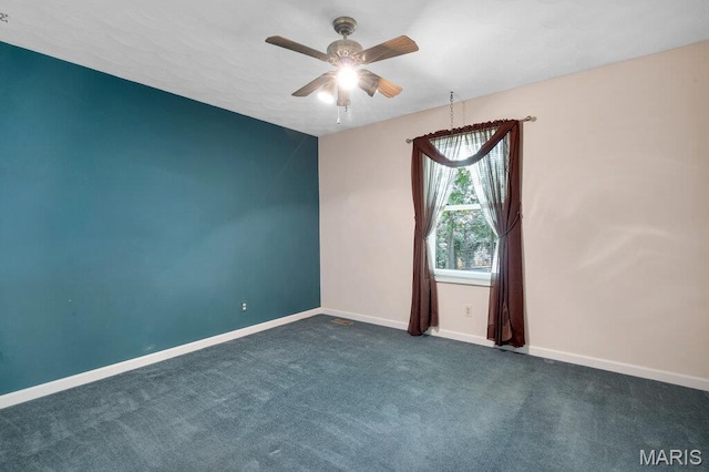 127 Hilltop Trl, Eureka, MO 63025 - unfurnished room with ceiling fan and carpet flooring