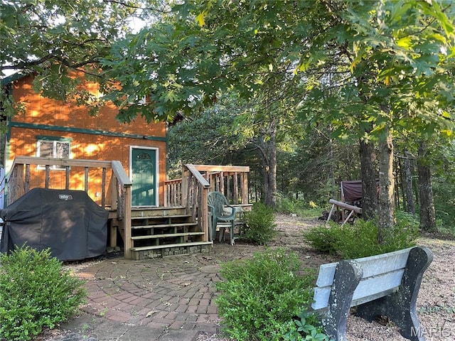 421 Park Ln, Union, MO 63084 - view of yard featuring a wooden deck