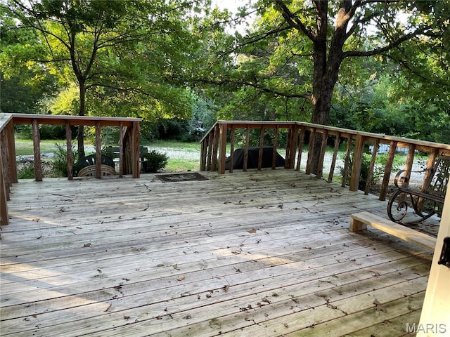 421 Park Ln, Union, MO 63084 - view of wooden deck