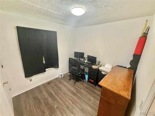 2284 Sunnyridge Dr, Arnold, MO 63010 - office space with wood finished floors and a textured ceiling