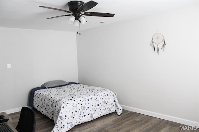 761 Sugar Glen Dr Unit 5, Saint Peters, MO 63376 - bedroom featuring wood finished floors and a ceiling fan
