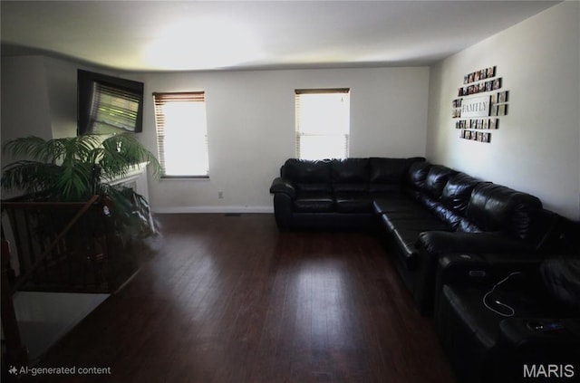2890 Tommy Dr, Arnold, MO 63010 - living room with wood finished floors and baseboards