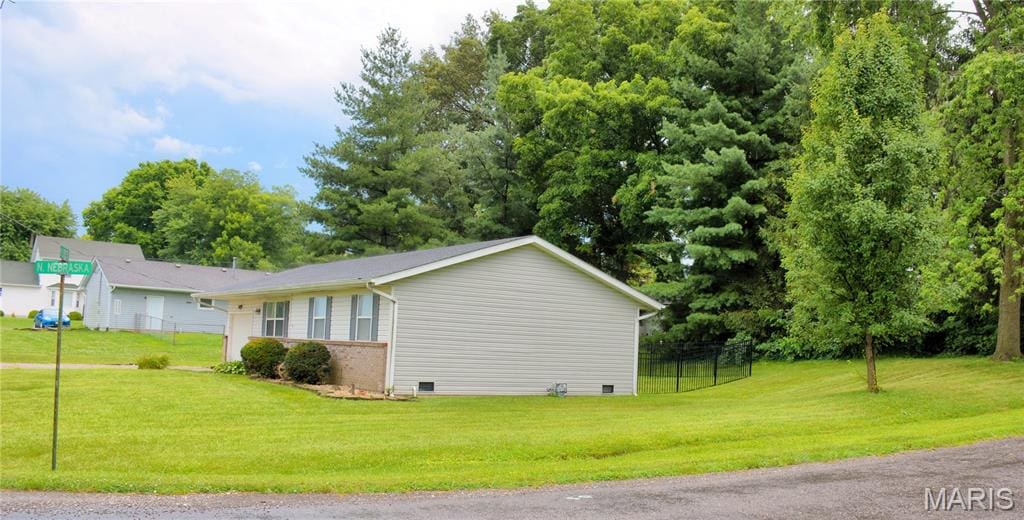 314 Lubeck St, Marine, IL 62061 - view of property exterior with brick siding and crawl space