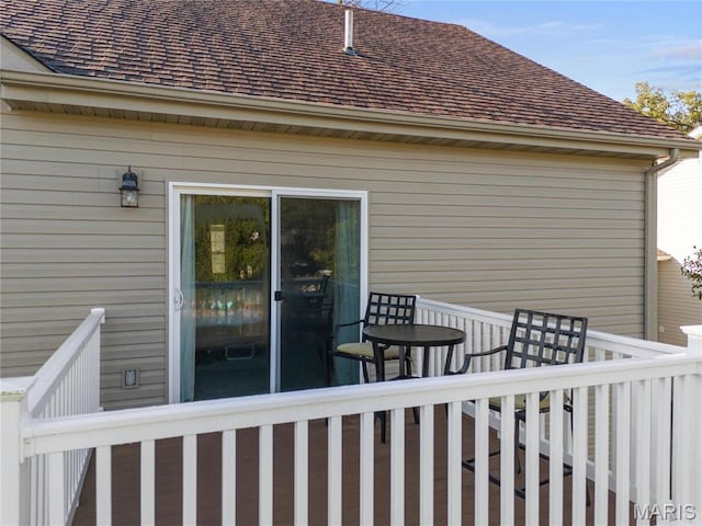 9882 W Vista Dr, Hillsboro, MO 63050 - view of wooden terrace
