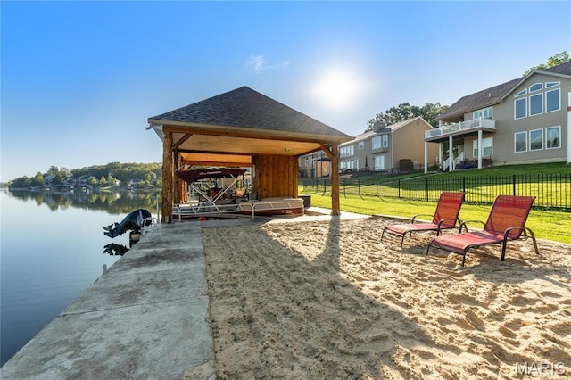 9882 W Vista Dr, Hillsboro, MO 63050 - surrounding community featuring a water view, a boat dock, and a residential view
