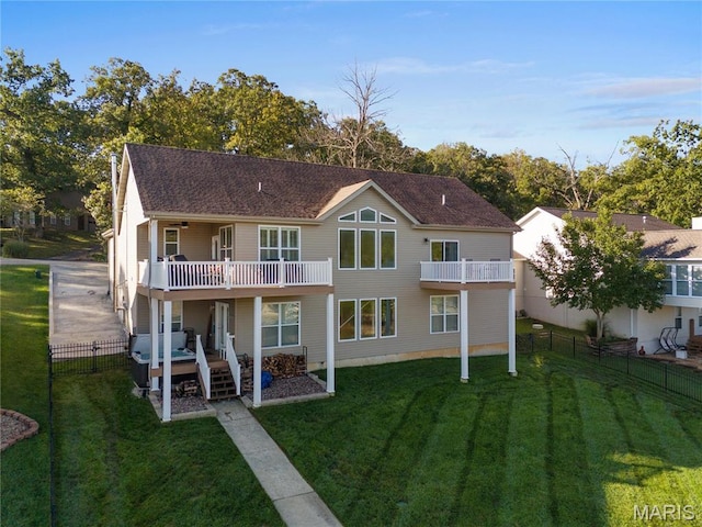 9882 W Vista Dr, Hillsboro, MO 63050 - back of property featuring a deck