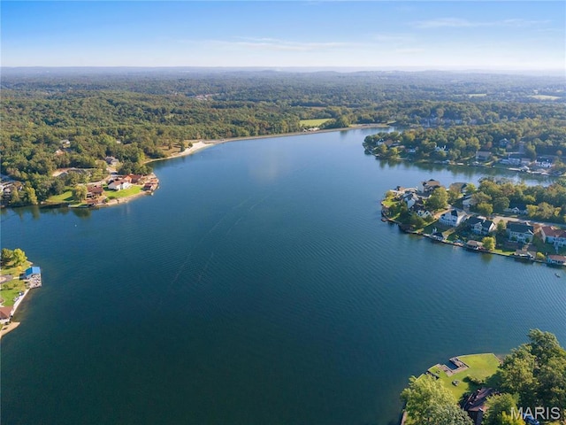 9882 W Vista Dr, Hillsboro, MO 63050 - view of property location featuring a large body of water and a heavily wooded area
