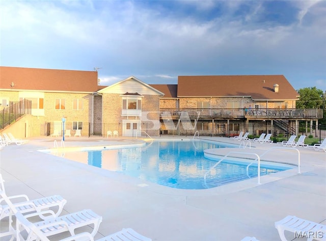 9882 W Vista Dr, Hillsboro, MO 63050 - community pool featuring a patio
