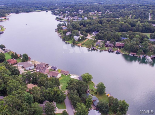 9882 W Vista Dr, Hillsboro, MO 63050 - aerial perspective of suburban area featuring a large body of water