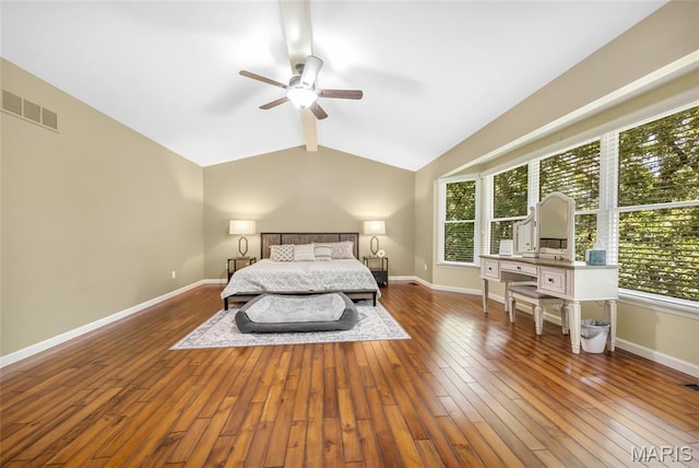 16517 Lancaster Estates Dr, Grover, MO 63040 - bedroom featuring wood-type flooring and ceiling fan