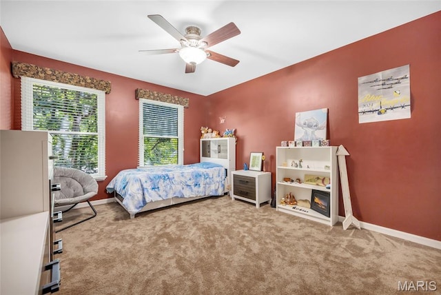 16517 Lancaster Estates Dr, Grover, MO 63040 - bedroom with carpet flooring and ceiling fan