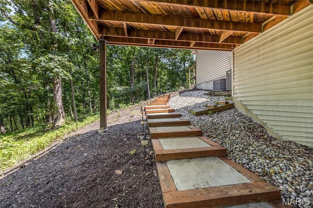 16517 Lancaster Estates Dr, Grover, MO 63040 - view of yard featuring stairway