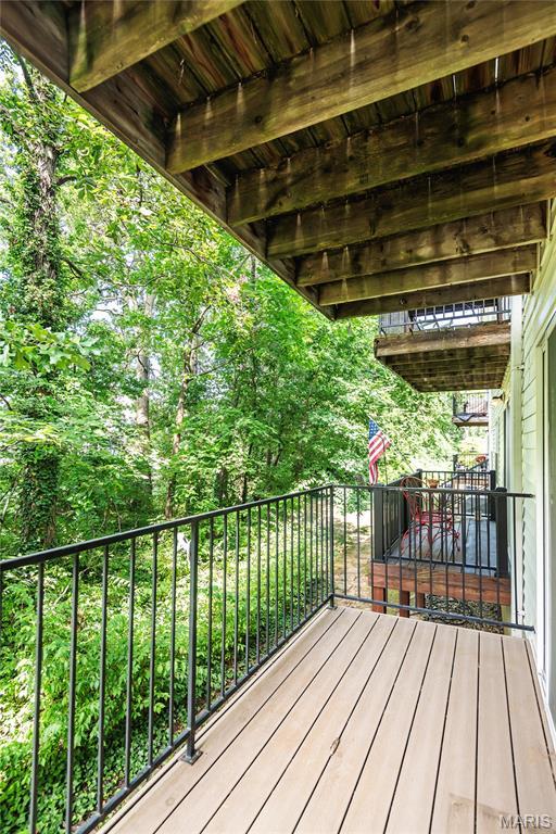 3624 Colonia Pl Unit B, Saint Louis, MO 63125 - view of wooden terrace