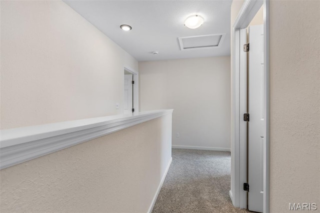 1917 Magnolia Way, Pevely, MO 63070 - hallway with carpet floors and attic access