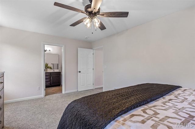 1917 Magnolia Way, Pevely, MO 63070 - bedroom featuring carpet flooring, ceiling fan, and ensuite bathroom