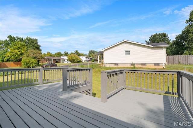 2516 Westminister Dr, Saint Charles, MO 63301 - deck featuring a fenced backyard and a residential view