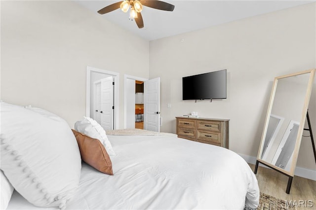 68 Meg Marie Ln Unit B, Branson, MO 65616 - bedroom featuring wood finished floors and ceiling fan