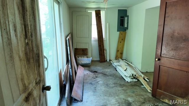 628 N Division St, Bonne Terre, MO 63628 - miscellaneous room with electric panel and concrete floors