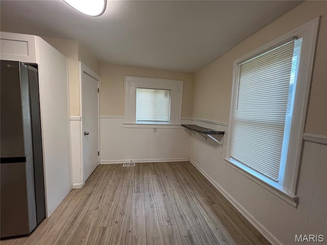 5502 Helen Ave, Saint Louis, MO 63136 - unfurnished dining area with light wood finished floors
