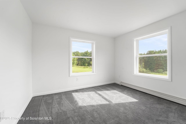 20337 State Route 171, Susquehanna, PA 18847 - spare room with baseboard heating, plenty of natural light, and carpet