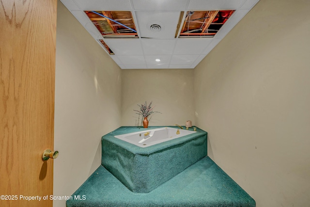 1742 State Route 848, New Milford, PA 18834 - bathroom with a drop ceiling and recessed lighting