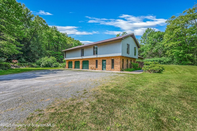 1742 State Route 848, New Milford, PA 18834 - view of front of house featuring brick siding and a front yard