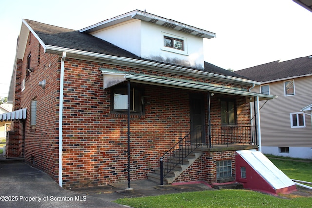 205 Orchard St, Old Forge, PA 18518 - view of front of property with brick siding