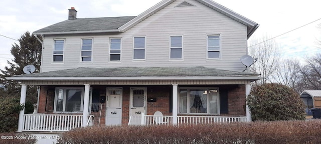 view of front of home with a porch