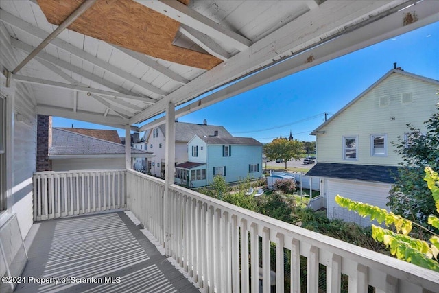 view of balcony