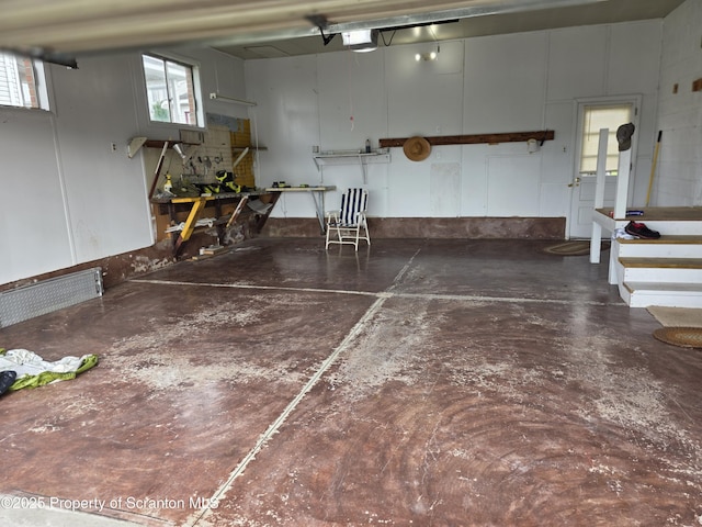 96 W Swallow St, Olyphant, PA 18447 - garage featuring a garage door opener