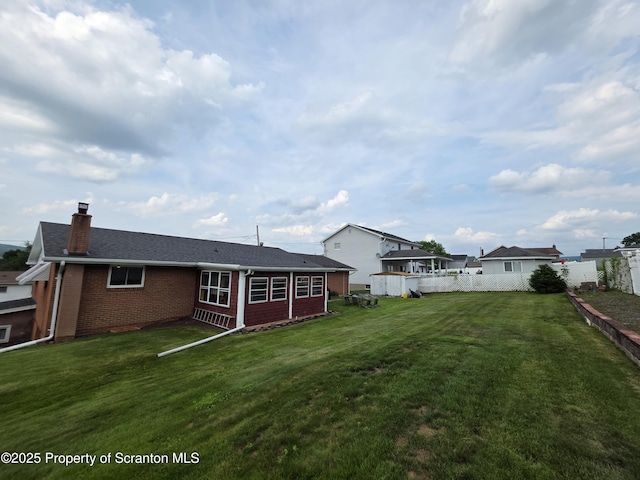 96 W Swallow St, Olyphant, PA 18447 - back of property featuring brick siding and a chimney