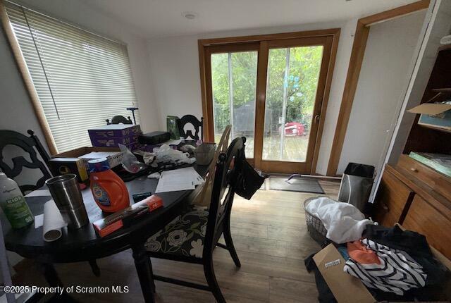 225 Taft St, Hanover Twp, PA 18706 - dining space featuring wood finished floors