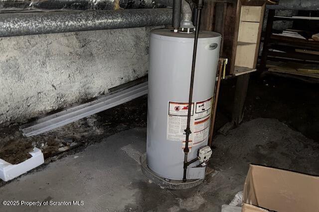 225 Taft St, Hanover Twp, PA 18706 - utility room featuring water heater