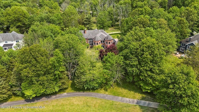 441 Hidden Lake Dr, East Stroudsburg, PA 18302 - aerial view of property and surrounding area featuring a heavily wooded area