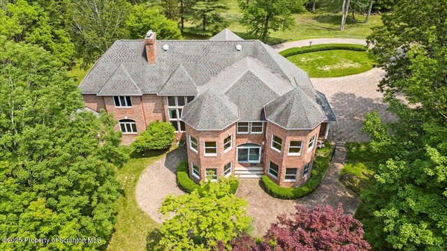 441 Hidden Lake Dr, East Stroudsburg, PA 18302 - aerial view of property and surrounding area