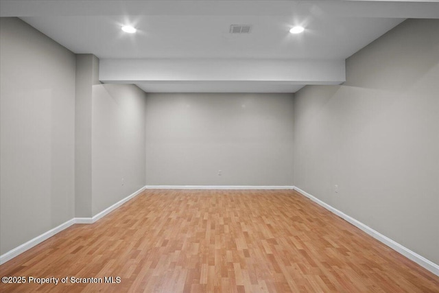 441 Hidden Lake Dr, East Stroudsburg, PA 18302 - finished basement with wood finished floors and recessed lighting