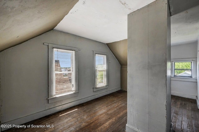 126-128 S Rebecca Ave S, Scranton, PA 18504 - bonus room featuring hardwood / wood-style flooring and lofted ceiling