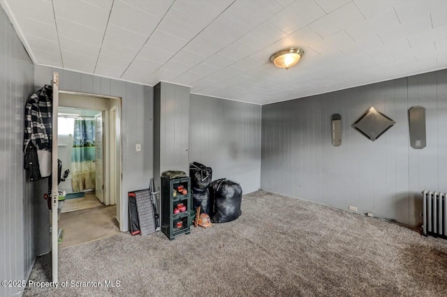 126-128 S Rebecca Ave S, Scranton, PA 18504 - unfurnished room with radiator and carpet floors