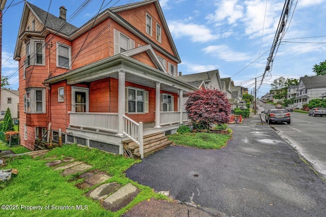126-128 S Rebecca Ave S, Scranton, PA 18504 - view of front of property featuring covered porch