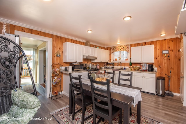 kitchen with light stone countertops, sink, white cabinets, and appliances with stainless steel finishes