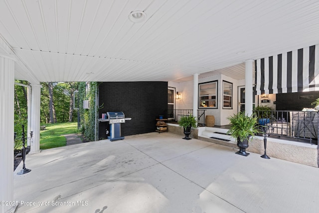805 E Mountain Rd, Scranton, PA 18505 - covered porch featuring a grill